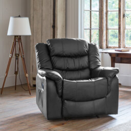 Sartin 94cm Wide Faux Leather Wall Recliner Standard Recliner