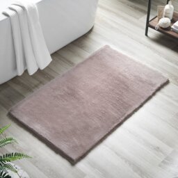Rosenda Faux Fur Non-slip Bath Mat