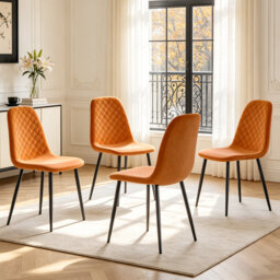 Velvet Modern Upholstered Dining Chair