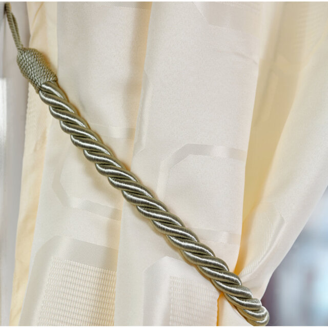 Triggs Aubergine Fabric 36cm Curtain Holdback/Tieback