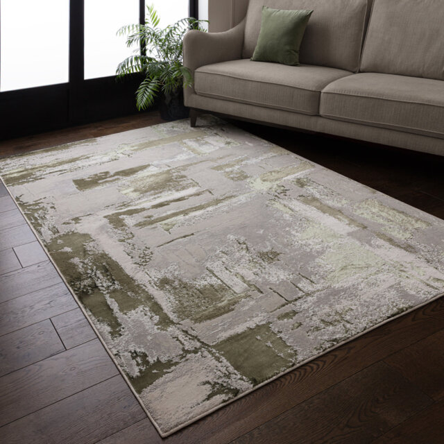Asiatic Stellar Abstract Green Rug