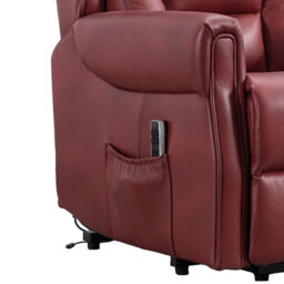 Lelani Ansley Genuine Leather Lift Assist Recliner