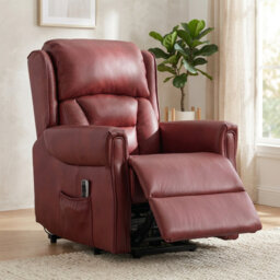Lelani Ansley Genuine Leather Lift Assist Recliner