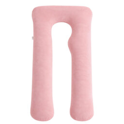 Nicola Spring Pregnancy Pillow with Storage Bag - 52 inch - Pink