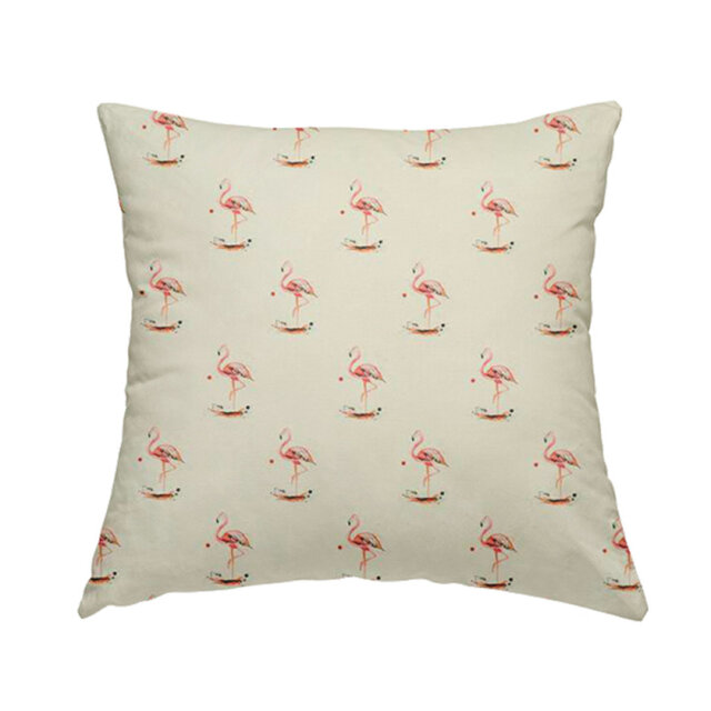 Vidal Uniformed Flamingo Geometric Cushion with Filling