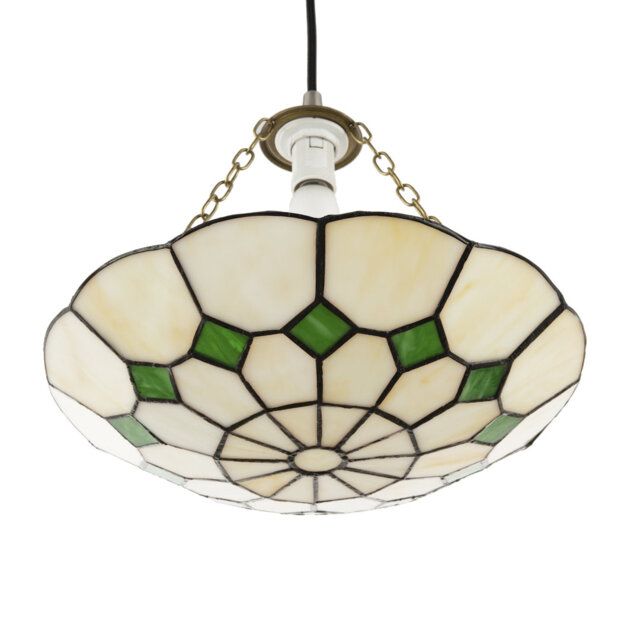 9cm H Glass Drum Pendant Shade ( No Direct Attachment Method )