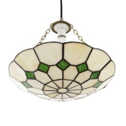 9cm H Glass Drum Pendant Shade ( No Direct Attachment Method )