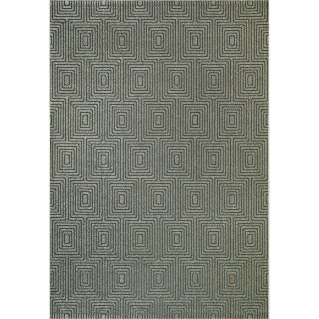 Adeliza Geo Tufted Grey Rug