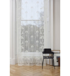 Maude Cotton Blend Sheer Curtain Single Panel