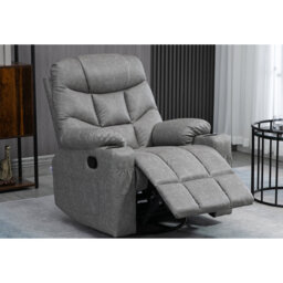 HOMCOM Recliner Armchair Swivel Manual Reclining Rocker Chair