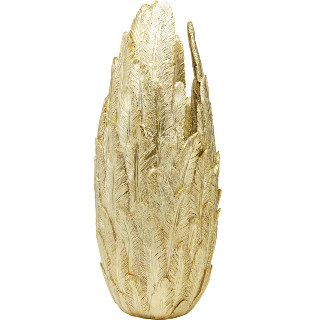 Vase Feathers Gold