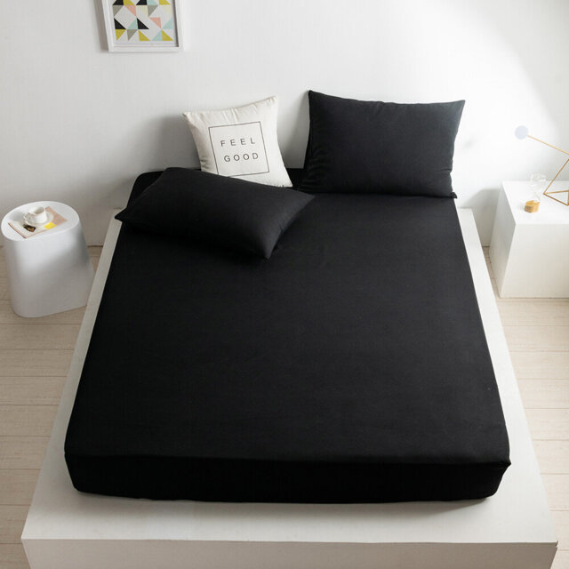 Extra Deep 25cm Bed Sheets Fitted Sheet 100% Poly Cotton