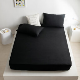 Extra Deep 25cm Bed Sheets Fitted Sheet 100% Poly Cotton