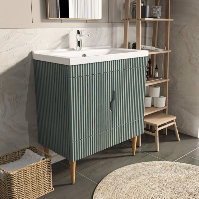 Sahra Single Bathroom Vanity with Ceramic Basin