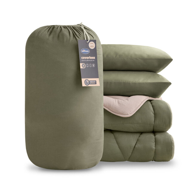 Silentnight Luxury Washed Coverless 10.5 Tog Duvet and Pillowcase