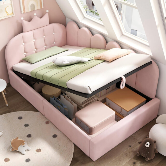Upholstered Ottoman Storage Bed