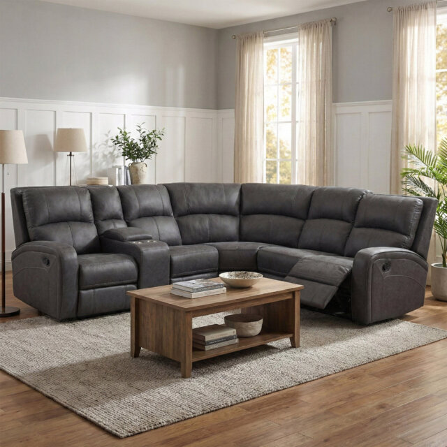 Champlin 5 Seater Reclining Corner Sofa