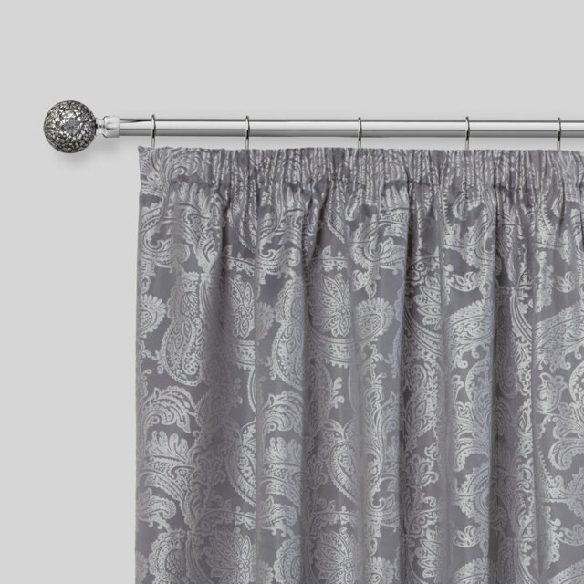 Abrahamson Antique Brass Adjustable 160cm to 300cm 2cm Single Curtain Pole