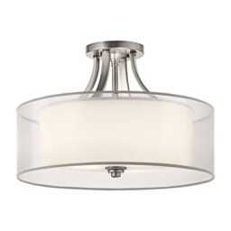 Eisen 3-Light 38.1cm Semi Flush Mount