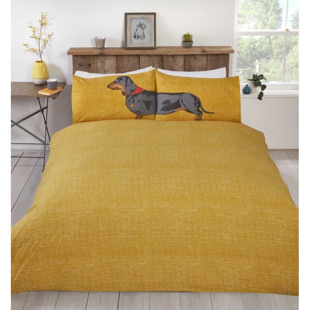 Adilet Yellow White 132 TC Duvet Cover Set