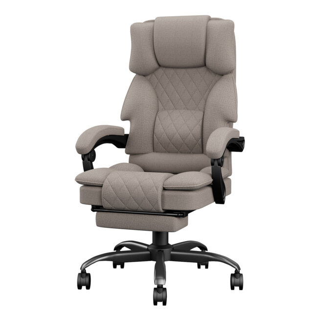 Office Chair Gaming Chair for Adults, Ergonomic Computer Chairs with Footrest and Wide Seat, Big Tall Fabric Desk Chair, Adjustable Height Office Chai