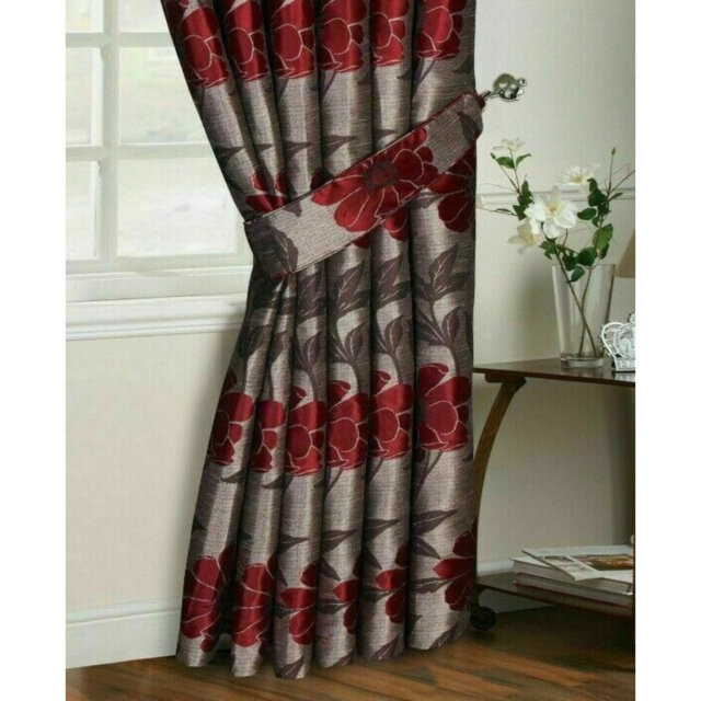 Atkison Jacquard Pencil Pleat Curtain Panels