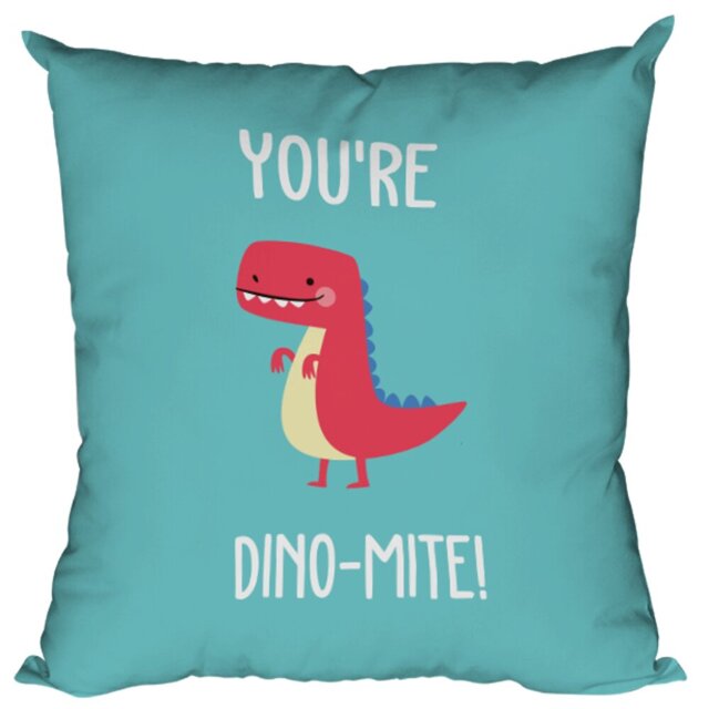 Dearing You're Dino-Mite Luxury Valentines Cushion