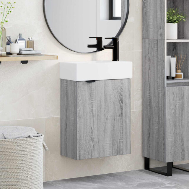 Single Bathroom Vanity with Ceramic Basin