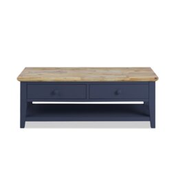 Doria Floor Shelf Coffee Table with Storage
