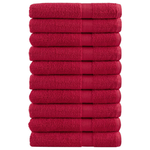 Nelba 100% Cotton Bath Towels - Set of 10