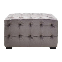 Fairborn 85cm Wide Tufted Square Solid Colour Standard Ottoman