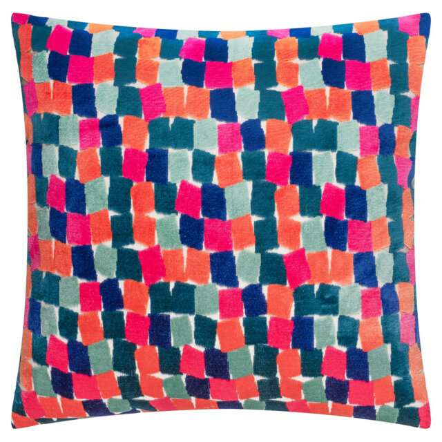 Metro Blocks Abstract Square Cushion Cover