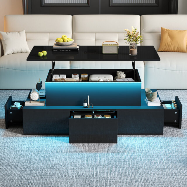 Lift Top Frame Coffee Table with Storage