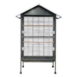 Maidenhead 160cm Iron Pointed Top Floor Bird Cage with Wheels