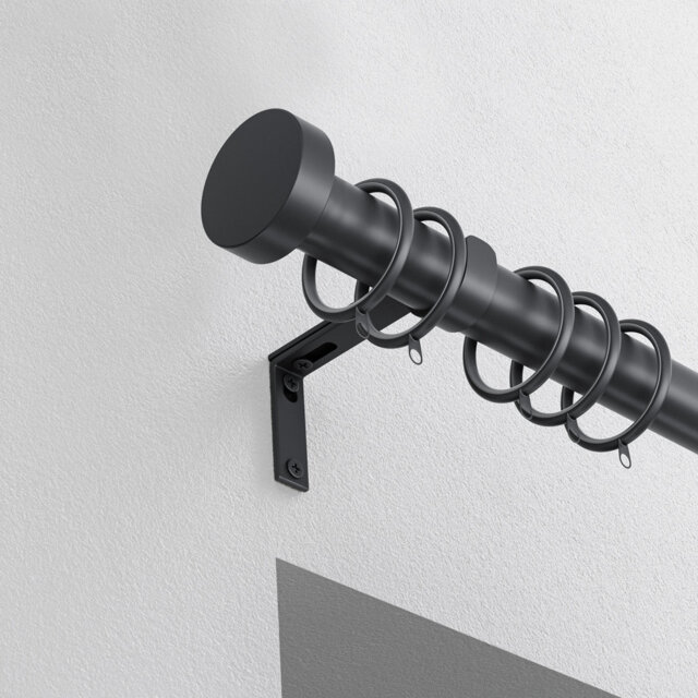 Steel 2.8cm Single Curtain Pole