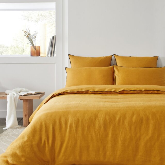 Dziedzic 100% Linen Solid Colour Duvet Cover