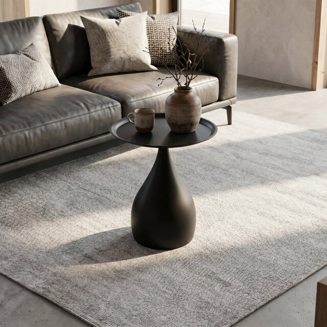 Modern Minimalist Cold-Rolled Steel Side Table