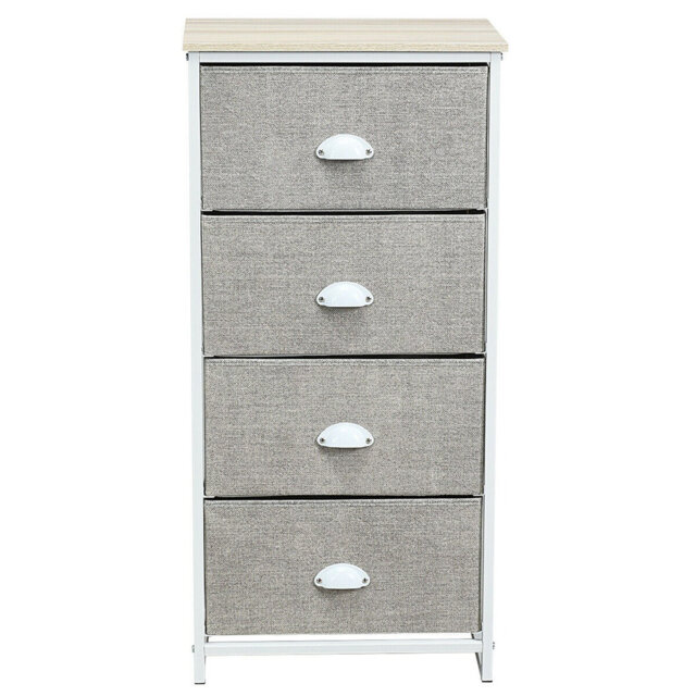 Pegues 4 Drawer Bedside Table