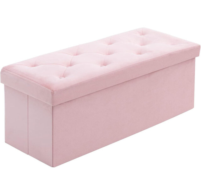Velvet Storage Bench