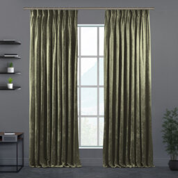 Velvet Semi-shee Single Curtain Panel