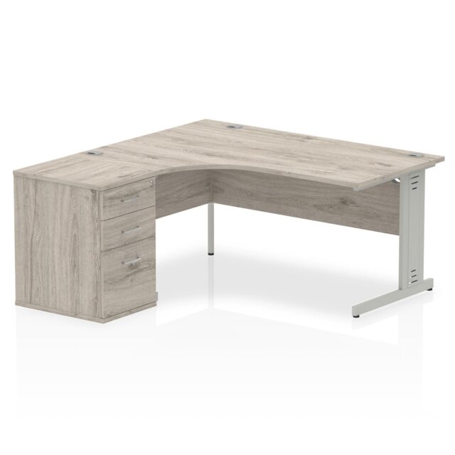 Zetta Metal Base Executive Desk