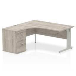 Zetta Metal Base Executive Desk