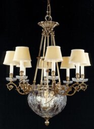 Dam 12 - Light Shaded Chandelier