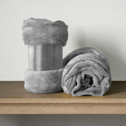 Climax Super Soft Reversible Mink Faux Plush Fur Fleece Blanket Throw