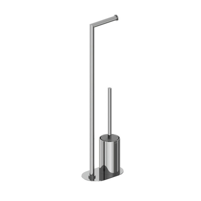 Cosmic Stainless Steel Made Free-Standing Toilet Brush and Holder