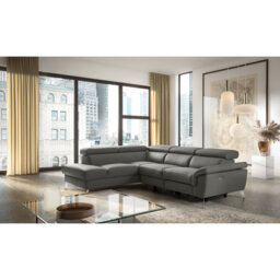 Manhattan Genuine Leather Reclining Corner Sofa
