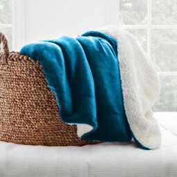Reversible Soft Sherpa Fleece Fur Thick Dual Sided Blanket Throw