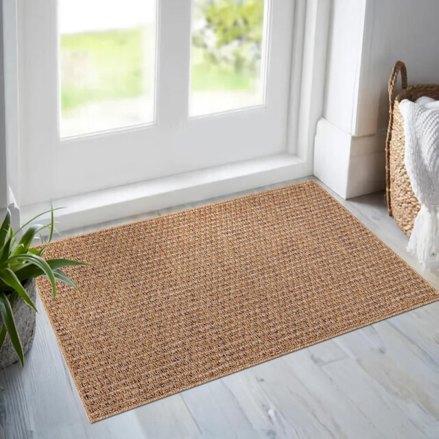 Non Slip Area Rugs Washable Carpet Pad Entryway Rug Weather Resistant Indoor and Outdoor Use 5004