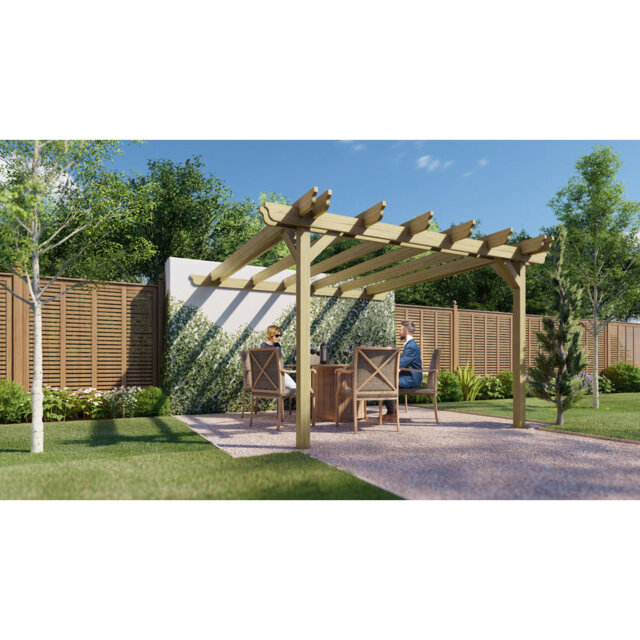 Bauke Solid Wood Pergola