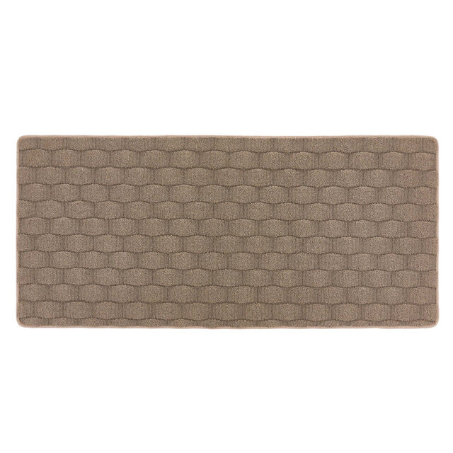 My Mat Sculptured Washable Basketweave Mink Rug